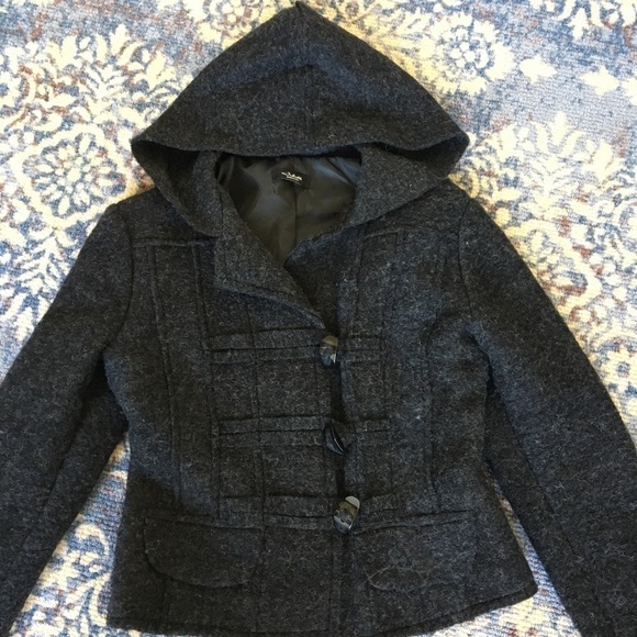 Juliett Black and Grey Wool Jacket Made in Italy Size Small - Picture 2 of 7